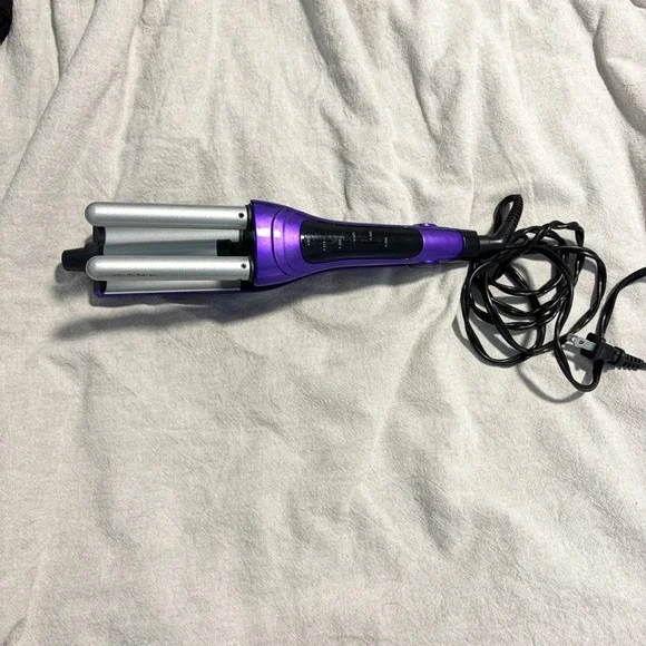 Bed Head A Wave We Go Purple Waver Hair Tool Triple Barrel Crimper - Picture 1 of 5